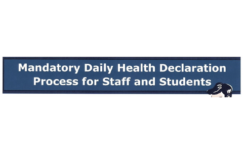 Mandatory Daily Health Declaration