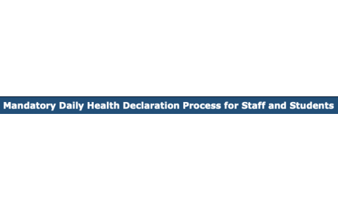 Sep 2021 Daily Mandatory Daily Health Declaration 